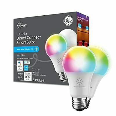 Photo 1 of GE Lighting Cync Full Color Direct Connect A19 LED Smart Light Bulbs