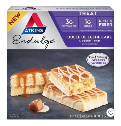 Photo 1 of Atkins Endulge Dessert Bars - Dulce de Leche - 5ct