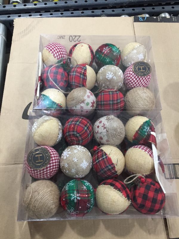 Photo 2 of Christmas Burlap Christmas Ornaments Farmhouse Christmas Ornaments Natural Jute Ornaments Rustic Christmas Ball Holiday Party Home Decor Hanging Decorations12Pcs…
2 pack 