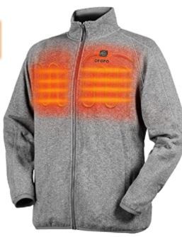 Photo 1 of ORORO Men's Heated Fleece Jacket Full Zip with Battery Pack
 size L