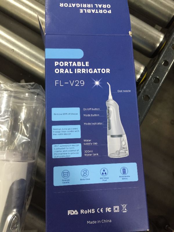 Photo 1 of 2021 FL-V29 Portable Oral Irrigator/Electric Travel Jet Pick Cleaning Dental Water Flosser Teeth Cleaner Dental Gum Care
