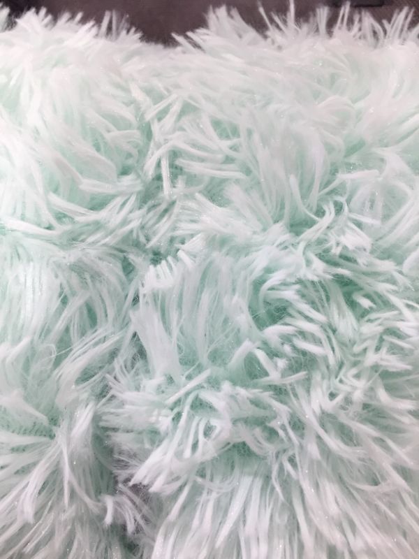 Photo 2 of XeGe Plush Shaggy Duvet Cover Luxury Ultra Soft Crystal Velvet Bedding 1PC(1 Faux Fur Duvet Cover),Zipper Closure (Queen, Aqua Green)
