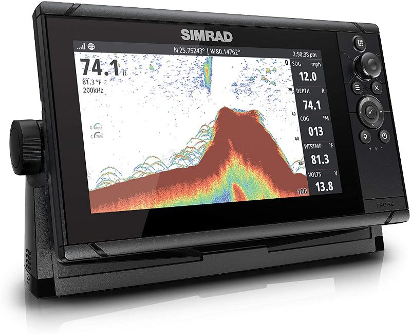 Photo 1 of Simrad Cruise 9-9-inch GPS Chartplotter with 83/200 Transducer, Preloaded C-MAP US Coastal Maps,000-14997-001