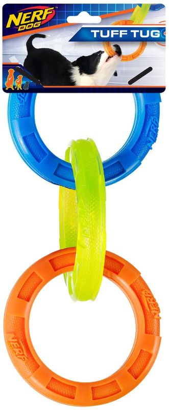 Photo 1 of Nerf Dog Multi-Ring TPR Tuff Tug Dog Toys