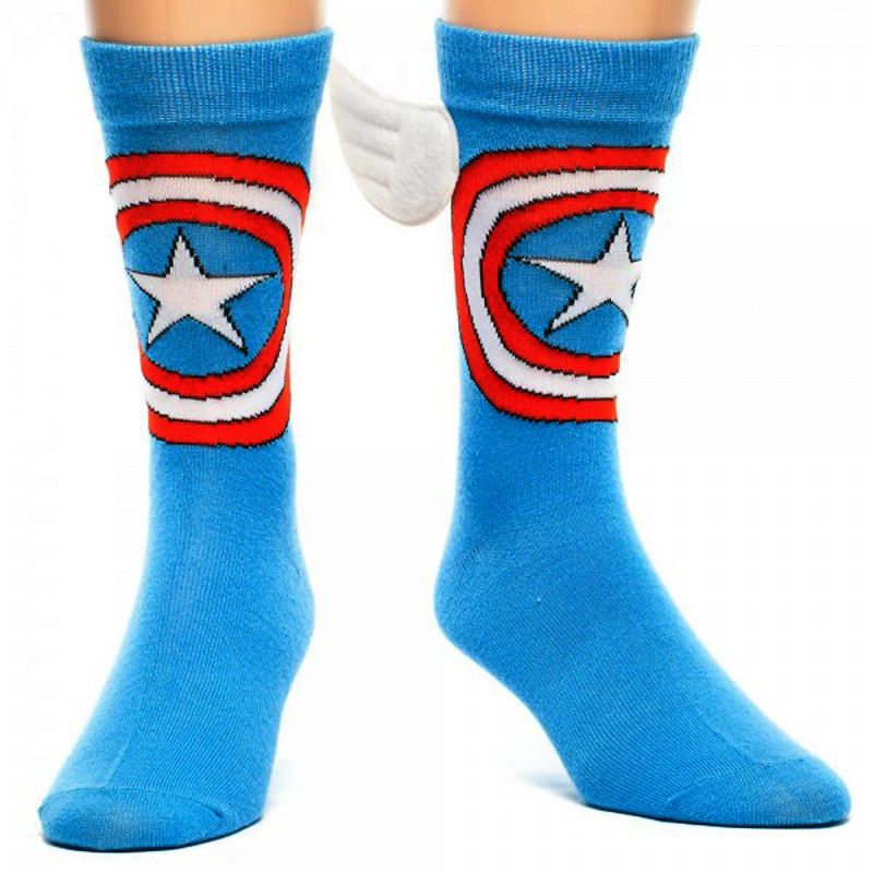 Photo 1 of CAPTAIN AMERICA CREW SOCKS WITH WINGS