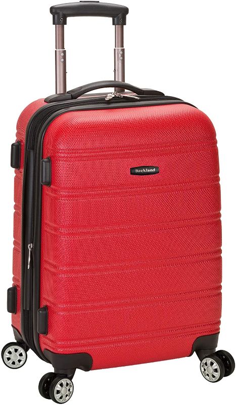 Photo 1 of Rockland Melbourne Hardside Expandable Spinner Wheel Luggage, Red, Carry-On 20-Inch