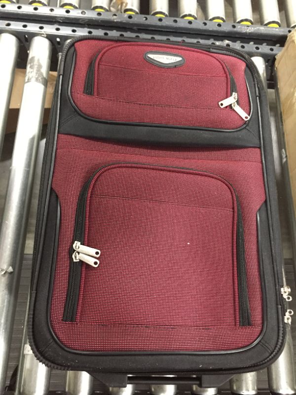 Photo 3 of Travel Select Amsterdam Expandable Rolling Upright Luggage, Burgundy 2 piece