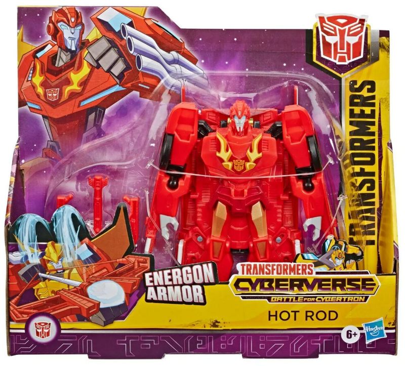 Photo 1 of Transformers Cyberverse Battle for Cybertron Hot Rod Ultra Action Figure
