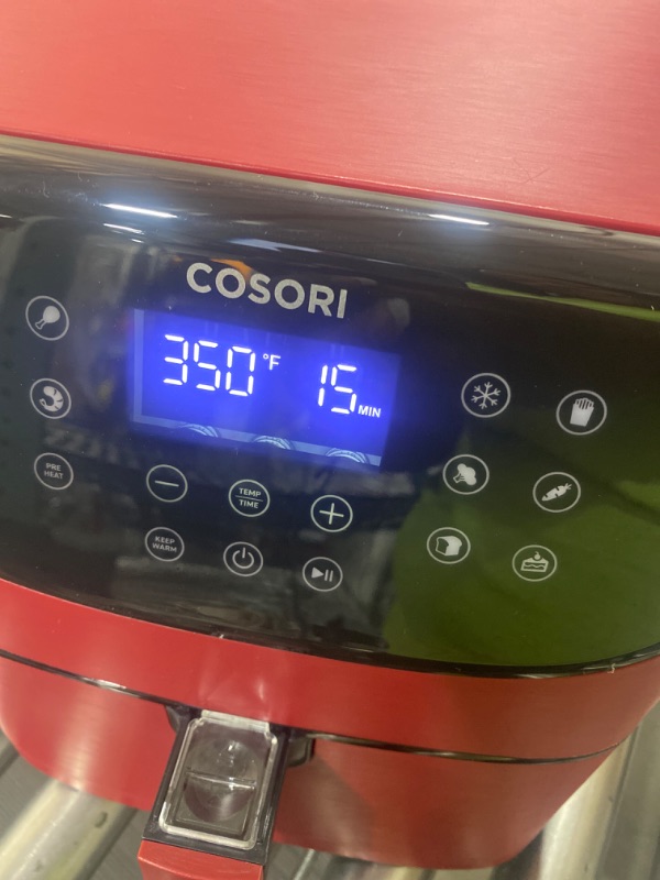 Photo 1 of COSORI Air Fryer Max XL with 100 Recipes Electric Hot Oven Oilless Cooker LED Touch Screen with 13 Cooking Functions, Preheat and Shake Reminder, Nonstick Basket, 5.8 QT, Red
