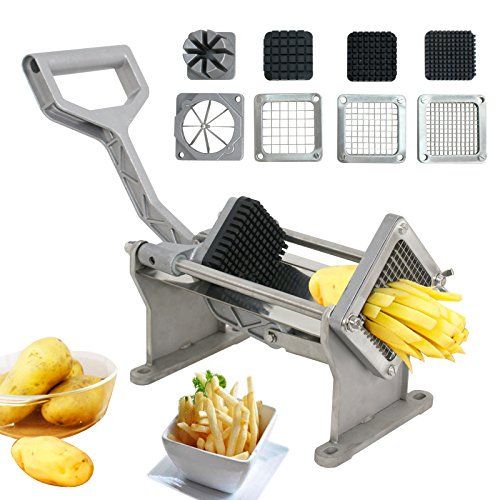 Photo 1 of  Commercial Potato French Fries Fruit Vegetable Cutter Slicer 4 Blade
