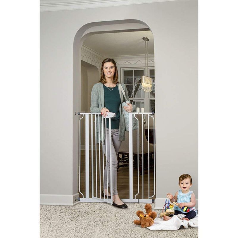 Photo 1 of Regalo Easy Step Extra Tall Walk Thru Gate - White
