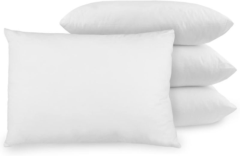 Photo 1 of BioPEDIC - 38680 4-Pack Bed Pillows with Built-In Ultra-Fresh Anti-Odor Technology, Standard Size, White