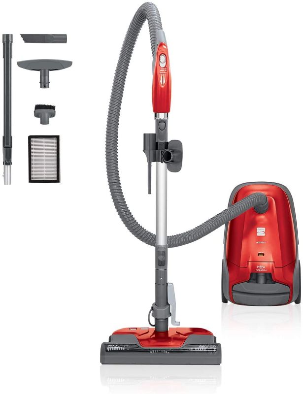 Photo 1 of Kenmore 81414 400 Series Lightweight Bagged Canister Vacuum Cleaner with Extended Telescoping Wand,2 Motors, Retractable Cord