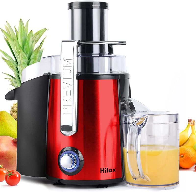 Photo 1 of Centrifugal Juicer Machine 2021 Upgraded XL Juicer Wide 3" Feed Chute Juice Extractor, Easy Clean BPA-Free Fruit Juicer, 304 Stainless Steel Filter High Juice Yield 2-Speed, Anti-Drip Dishwasher Safe