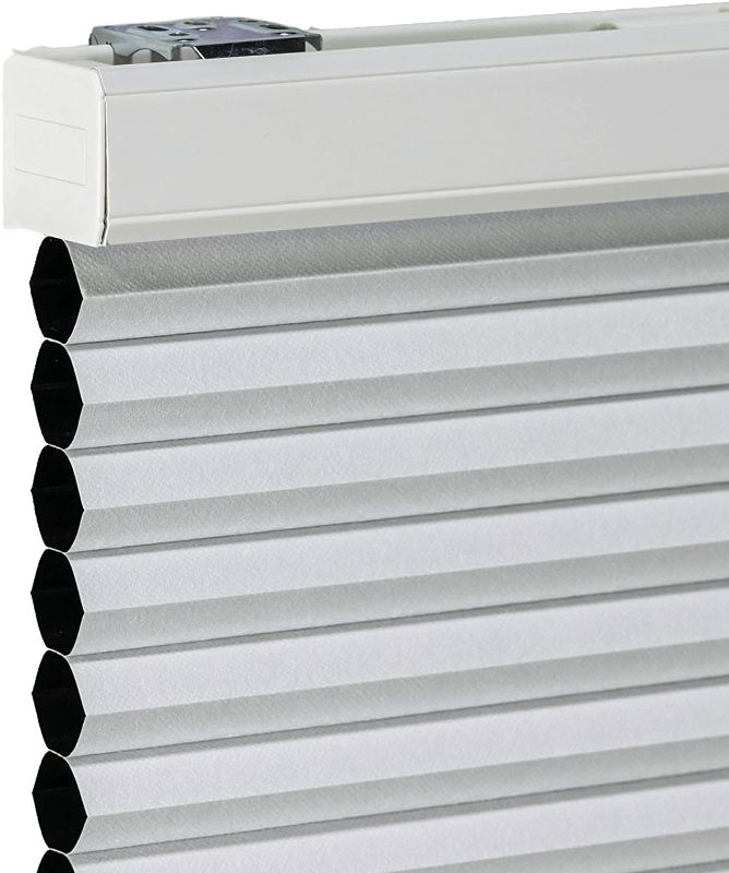 Photo 1 of CHICOLOGY Cellular Shades , Window Blinds Cordless , Blinds for Windows , Window Shades for Home , Window Coverings , Cellular Blinds , Door Blinds , Evening Mist, 28"W X 84"H