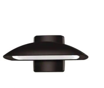 Photo 1 of 80-Watt Integrated LED Bronze Outdoor Residential Wall Pack Light, 8000 Lumens
