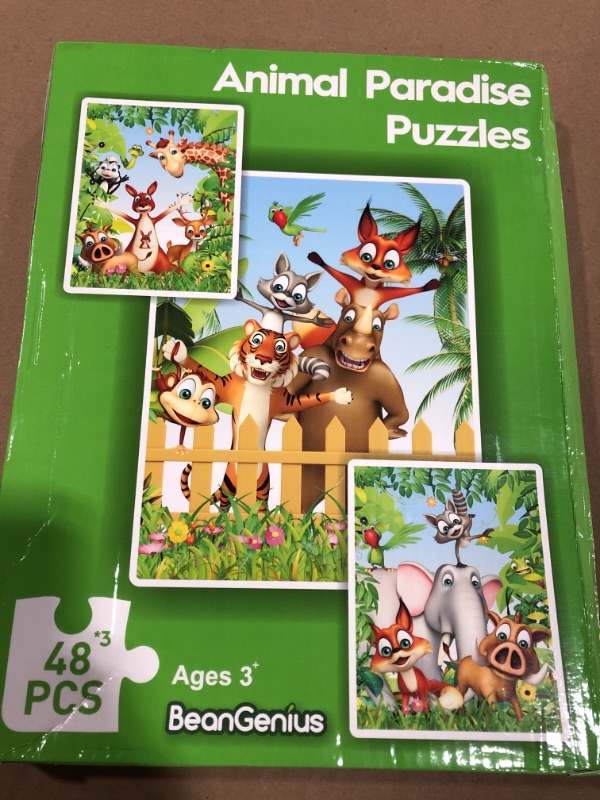 Photo 1 of animal paradise puzzles bean genius