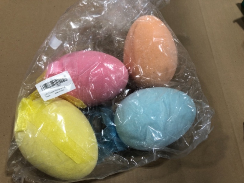 Photo 1 of 4pcs easter hanging eggs colorful