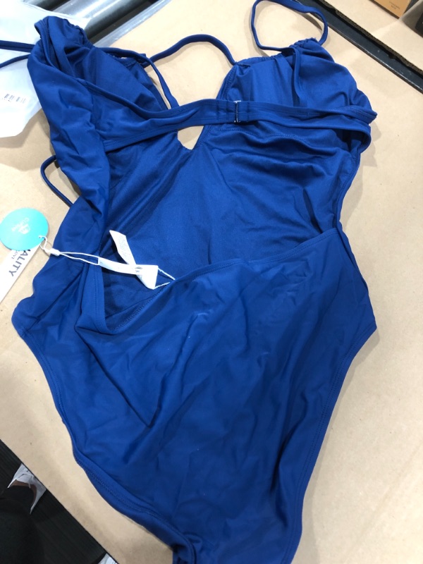 Photo 2 of 1 PIECE CUPSHE OPEN BACK SIZE L (ROYAL BLUE)