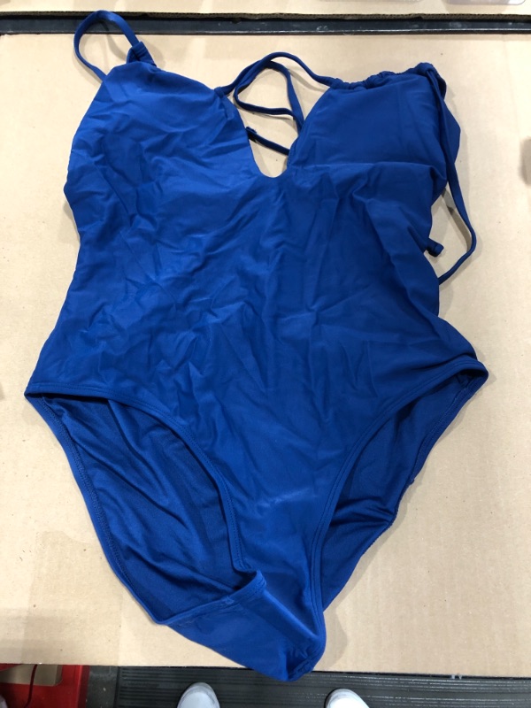 Photo 1 of 1 PIECE CUPSHE OPEN BACK SIZE L (ROYAL BLUE)