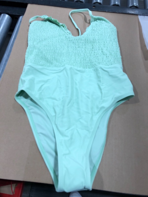 Photo 1 of 1 PIECE CUPSHE SWIMWEAR SIZE M ( LIGHT GREEN ) 