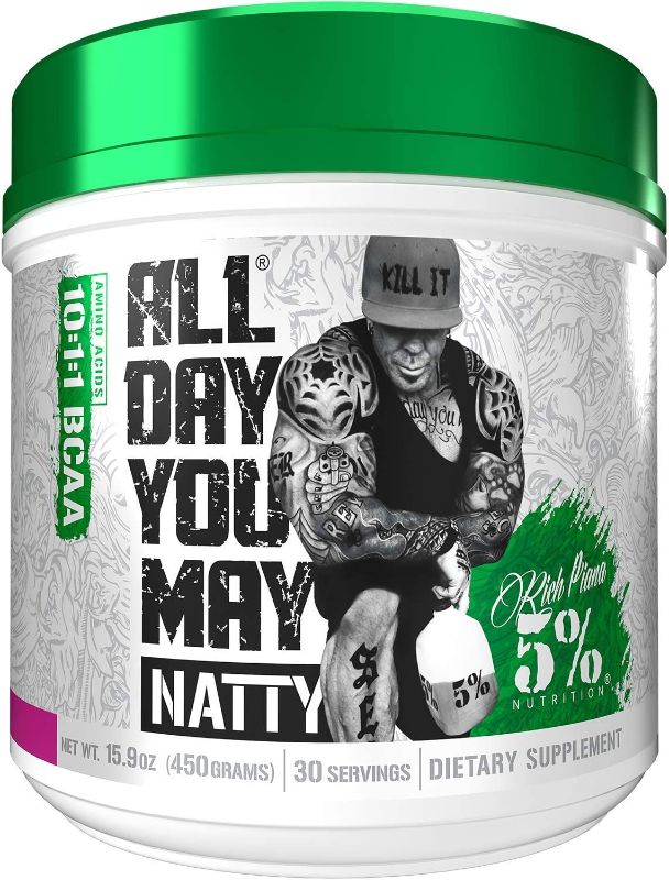 Photo 1 of 5% Nutrition: All Day You May Natty, Strawberry Lemonade, 30 servings
EXPIRES 07/2022