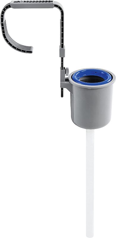 Photo 1 of Bestway Flowclear Wall Mount Surface Skimmer | Cleans Above Ground Pools | Attracts Floating Debris, One Size, Grey
