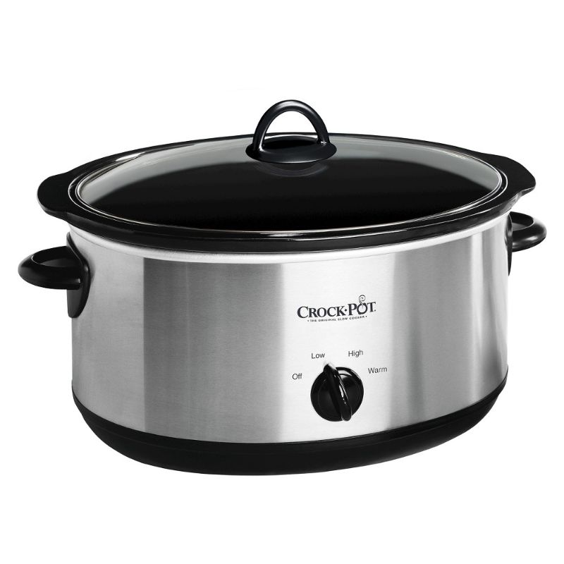 Photo 1 of  Crock-pot Oval Manual Slow Cooker, 8 quart, Stainless Steel (SCV800-S)