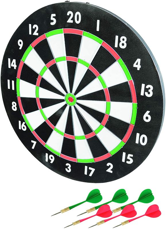 Photo 1 of Franklin Sports 17-Inch Paper Dartboard, Multicolor
