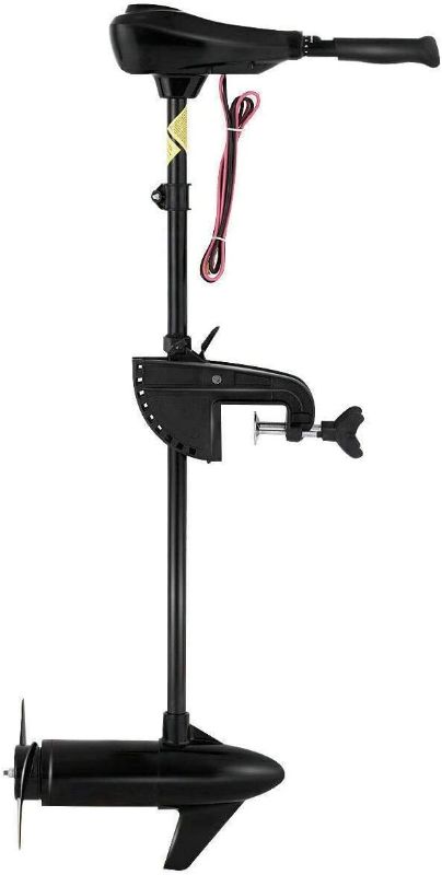 Photo 1 of Fullwatt Trolling Motor 46/55 LBS Thrust Transom Mounted 8 Speed with Adjustable Handle for Fishing Boats Freshwater and Saltwater Use
