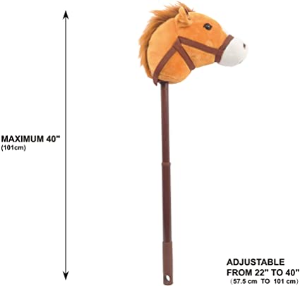 Photo 1 of Linzy Hobby Horse, Galloping Sounds with Adjustable Telescopic Stick, Brown 36"
POLE HAS A DENT