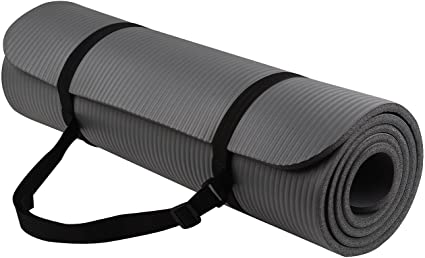 Photo 1 of BalanceFrom GoYoga All-Purpose 1/2-Inch Extra Thick High Density Anti-Tear Exercise Yoga Mat with Carrying Strap