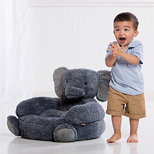 Photo 1 of Trend Lab Children's Plush Elephant Character Chair, Elephant/Gray
RIPPED AT THE BOTTOM