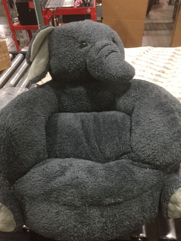 Photo 1 of Trend Lab Children's Plush Elephant Character Chair, Elephant/Gray
RIPPED AT THE BOTTOM