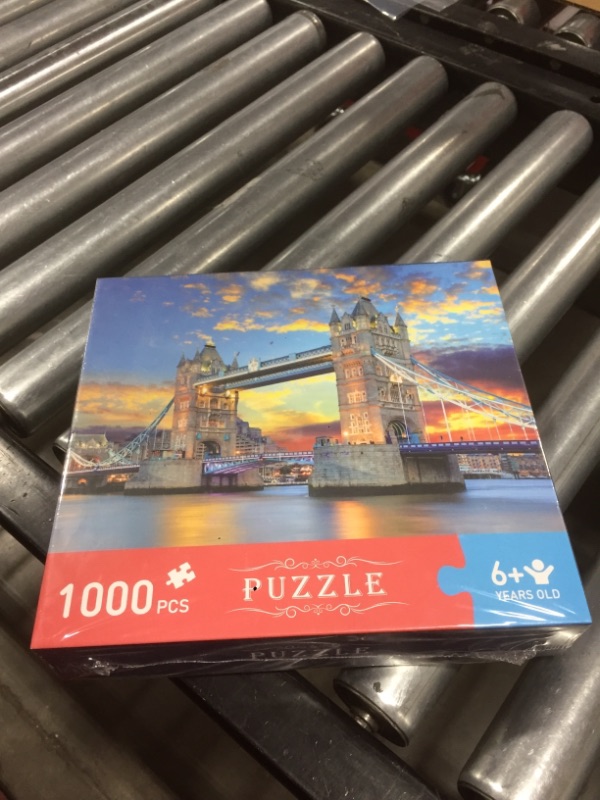 Photo 2 of Garlictoys jigsaw puzzle, 1000 pcs for adults, tower bridge 