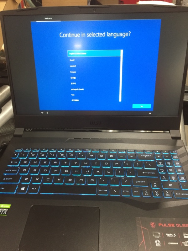 Photo 1 of MSI GL66 Gaming Laptop: 15.6" 144Hz FHD 1080p Display, Intel Core i7-11800H, NVIDIA GeForce RTX 3070, 16GB, 512GB SSD, Win10, Black (11UGK-001)
