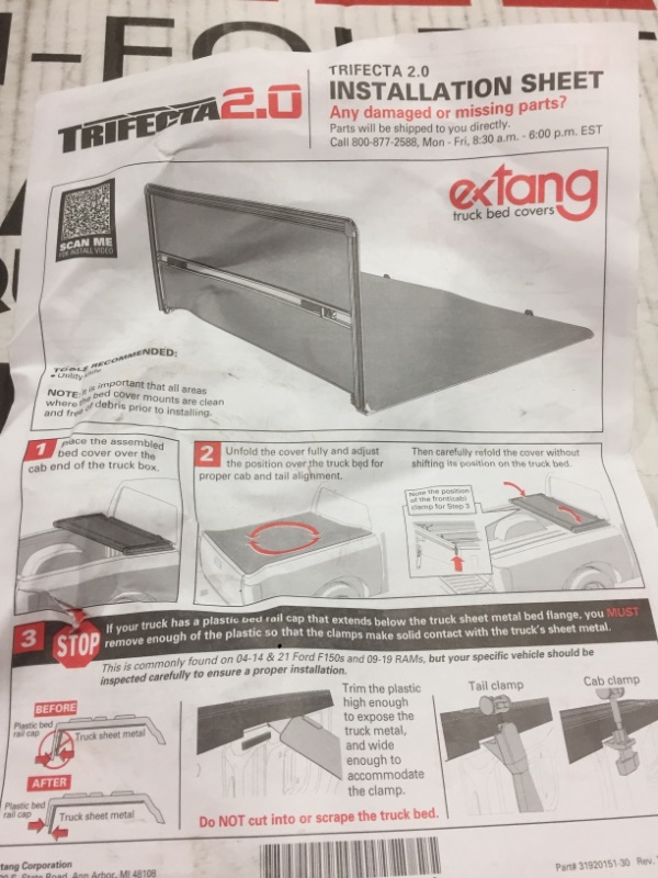 Photo 2 of extang Trifecta 2.0 Soft Folding Truck Bed Tonneau Cover -Unknown size and car model
