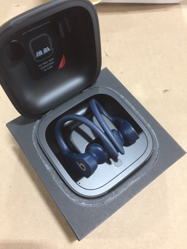 Photo 4 of Powerbeats Pro Wireless Earphones - Apple H1 Headphone Chip, Class 1 Bluetooth, 9 Hours of Listening Time, Sweat Resistant Earbuds, Built-in Microphone - Navy
