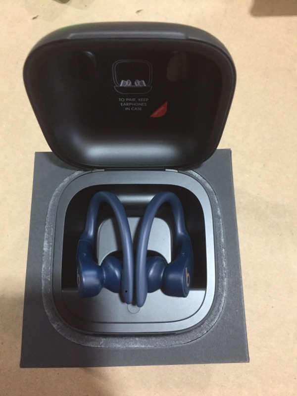 Photo 5 of Powerbeats Pro Wireless Earphones - Apple H1 Headphone Chip, Class 1 Bluetooth, 9 Hours of Listening Time, Sweat Resistant Earbuds, Built-in Microphone - Navy
