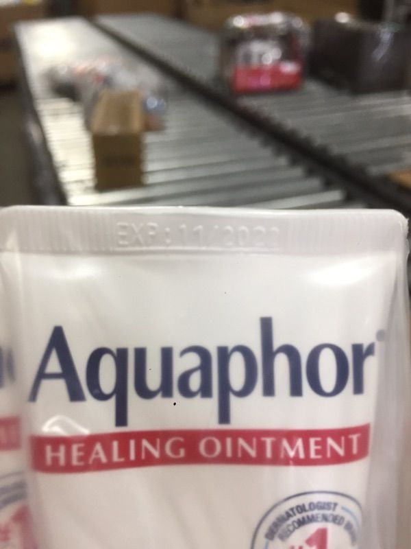 Photo 3 of Aquaphor Healing Ointment - Travel Size Protectant for Cracked Skin - Dry Hands, Heels, Elbows, Lips, 1.75 Oz (Pack of 3) - Packaging May Vary
