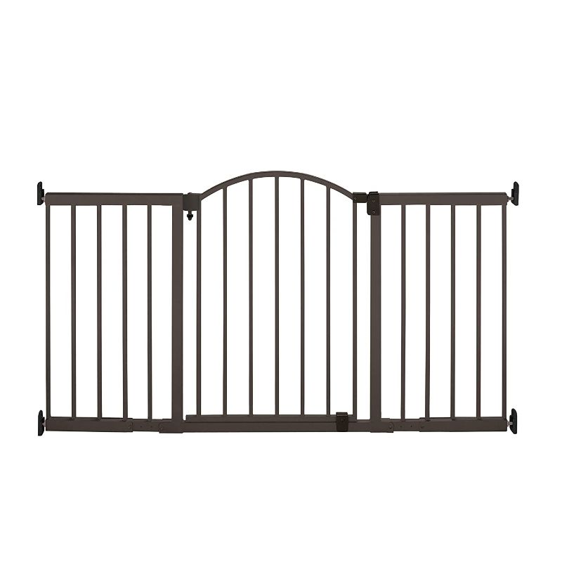 Photo 1 of Summer Metal Expansion 6-Foot-Wide Extra Tall Walk-Thru Baby Gate, Bronze Finish – 36” Tall, Fits Openings of 44” to 72” Wide, Baby and Pet Gate for Extra Wide Doorways
