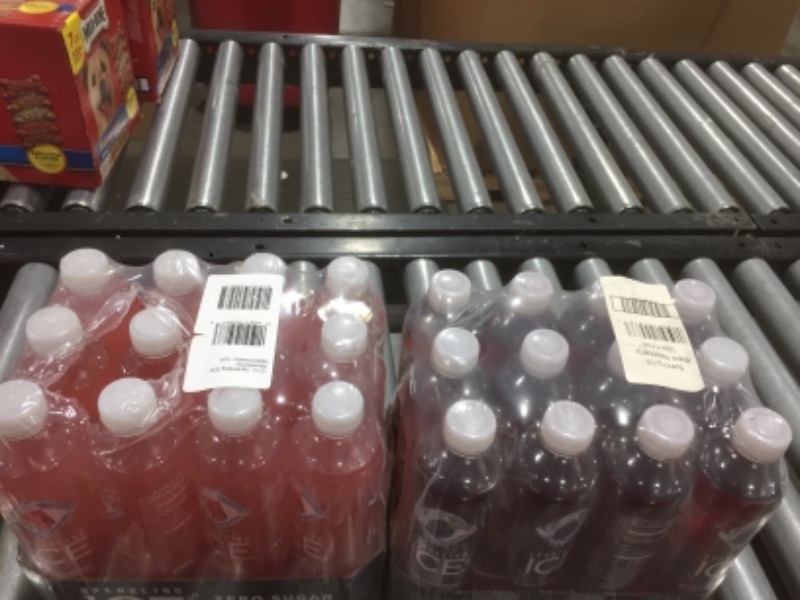 Photo 2 of 2 PACK- Sparkling Ice sparkling water- Strawberry Watermelon best by 07/2021- Black Raspberry best by 03/2022