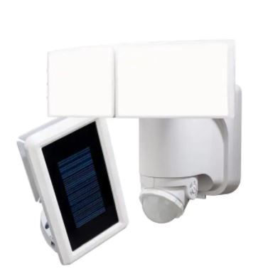 Photo 1 of Defiant
180° 2-Head White Solar Powered Motion Outdoor Integrated LED Flood Light