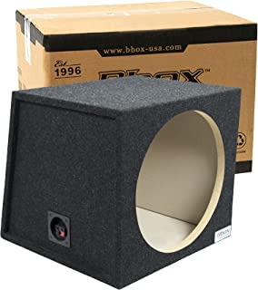 Photo 1 of Bbox Single Sealed 15 Inch Subwoofer Enclosure - Car Subwoofer Boxes & Enclosures - Premium Subwoofer Box Improves Audio Quality, Sound & Bass - Red & Black Spring Terminals - Charcoal
