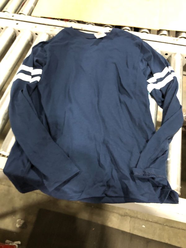 Photo 1 of blue long sleeve shirt size M