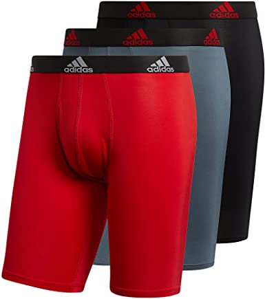 Photo 1 of adidas Men's Performance Long Boxer Brief Underwear (3-Pack)
size L 