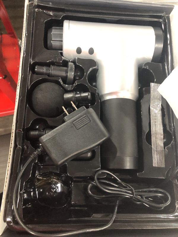 Photo 2 of 6 Speeds Massage Gun, Cordless Handheld Deep Tissue Muscle Massager, Chargeable Percussion Device Super Quiet
