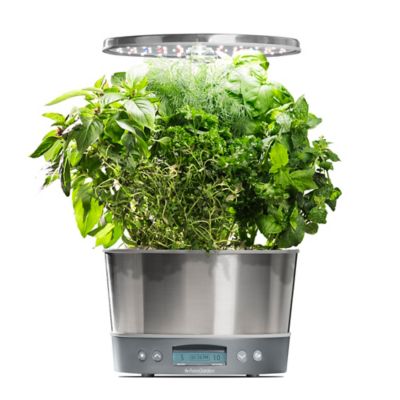 Photo 1 of AeroGarden Harvest Elite - Indoor Garden with LED Grow Light, Stainless Steel
