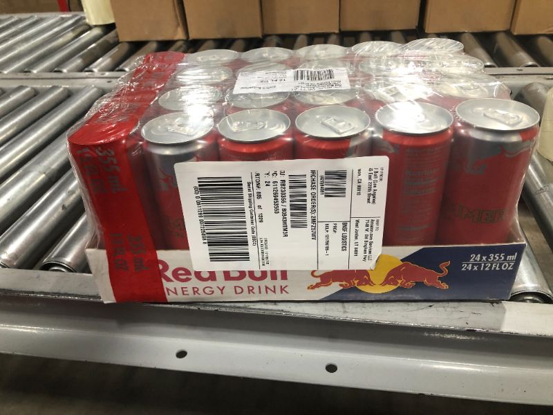 Photo 2 of Red Bull Energy Drink, Watermelon, 12 Fl Oz , Red Edition (Pack of 24)
EXPIRED!*BEST BY:06/11/2021**