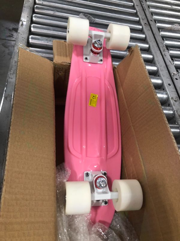Photo 3 of DINBIN Complete Highly Flexible Plastic Cruiser Board Mini 22 Inch Skateboards for Beginners or Professional with High Rebound PU Wheels

